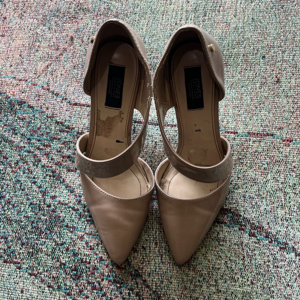 Jones New York Light Pink Heels Elegant Design SZ 7.5 Preppy Evening Dress Shoe